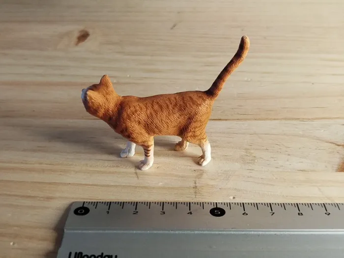 Schleich chat roux et blanc Figurine Animal domestique - photo numéro 4