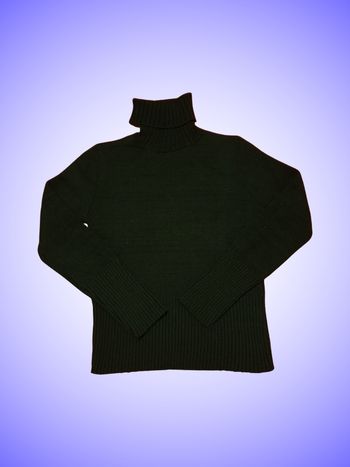 Pull Col Roulé Noir Taille Unique Jennyfer
