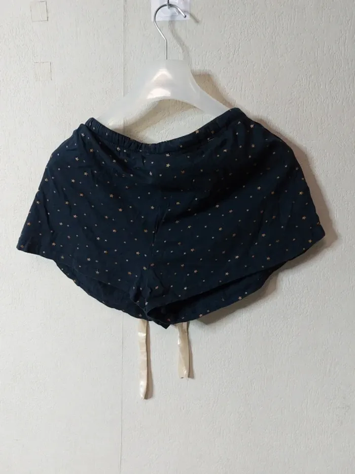 Shorty pyjama bleu imprimé - photo numéro 3