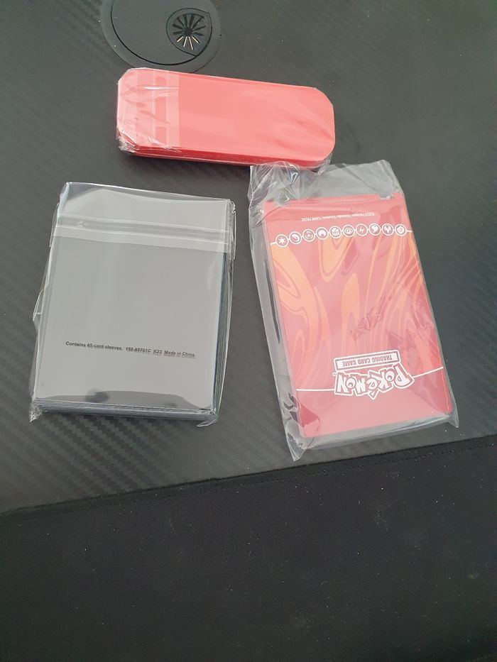 Lot sleeves Carmadura pokemon avec cadre - photo numéro 2