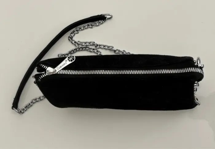 Sac à main pochette noir tendance fille femme - photo numéro 2