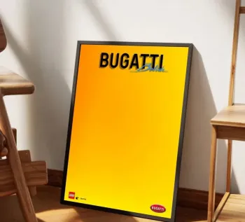 Affiche Lego Bugatti Bolide 30x40 cm (fichier numérique)