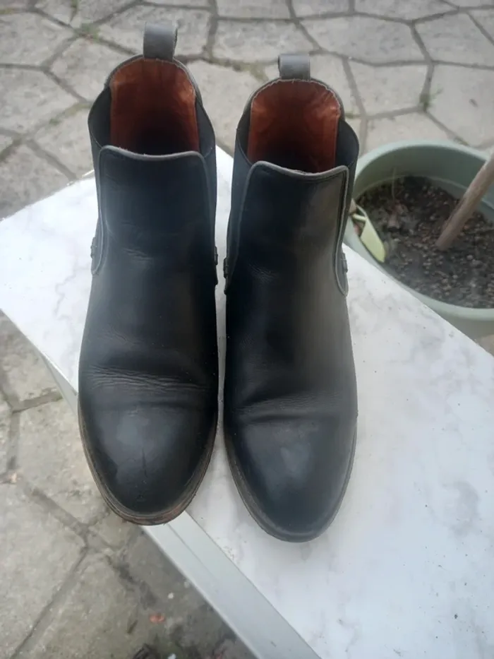 Bottines bleu nuit - photo numéro 3