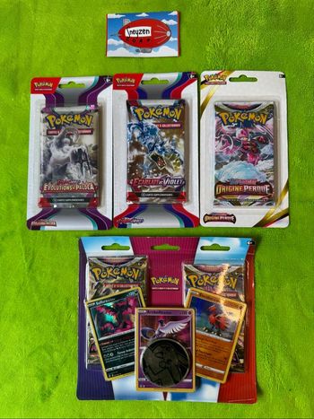 Lot Pokémon Scellé: Duopack Astres Radieux Blister Origine Perdue, Blister Écarlate et Violet, Blister Évolutions à Paldéa