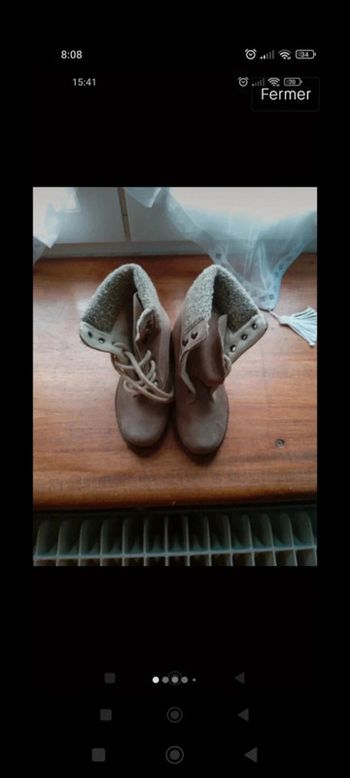 Très belles paires de bottines fourrées