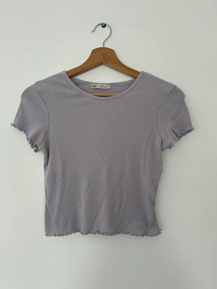 Top côtelé femme Stradivarius