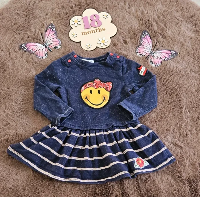 Robe smiley 18 mois fille