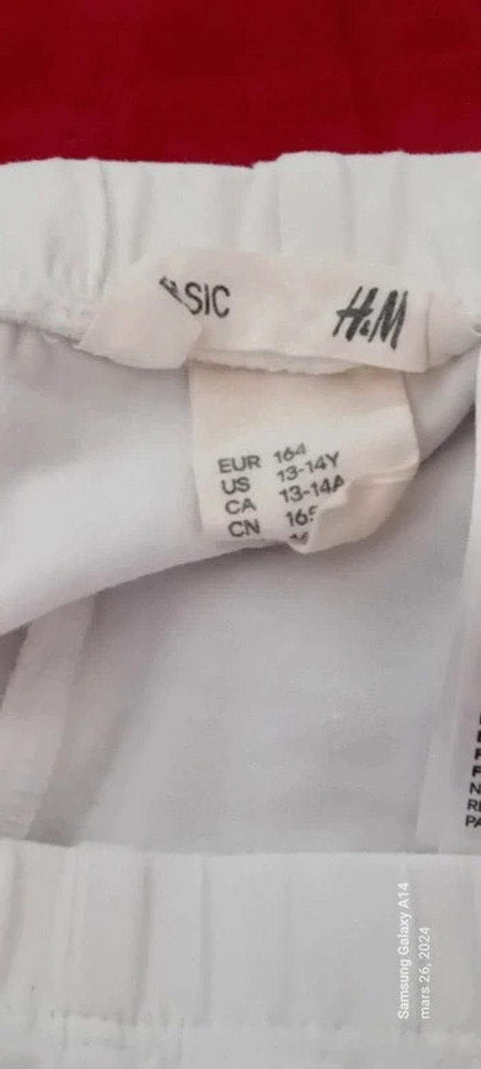 Leggings blanc bas en dentelle fille 164 cm h&m - photo numéro 10