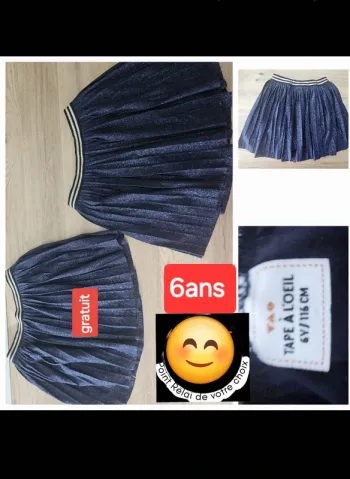 Jupes bleu tape à l œil 6 ans fille + 1 gratuit