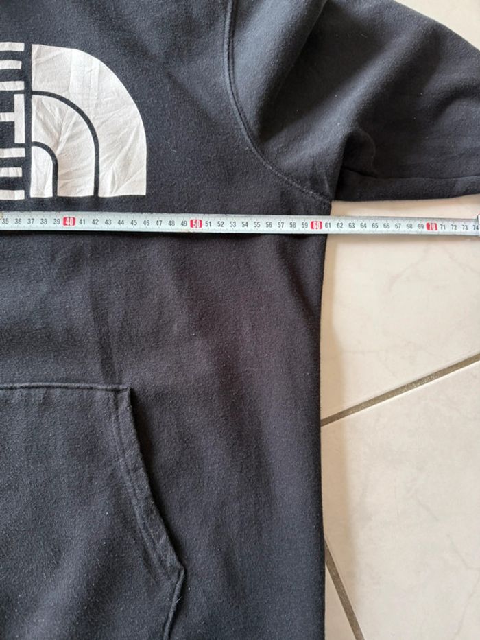 Pull / Sweat à capuche The North Face taille L couleur noir logo blanc - photo numéro 6