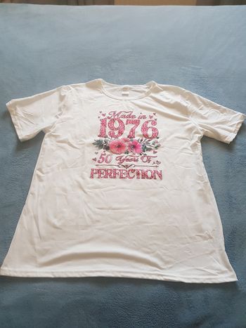 Tee-shirt manches courtes 50 ans neuf