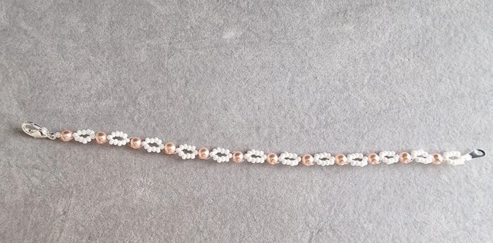 Bracelet thème mariage rose clair - photo numéro 4