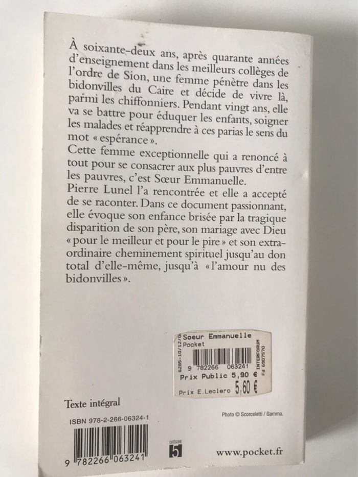 Livre biographie Soeur Emmanuelle - photo numéro 2