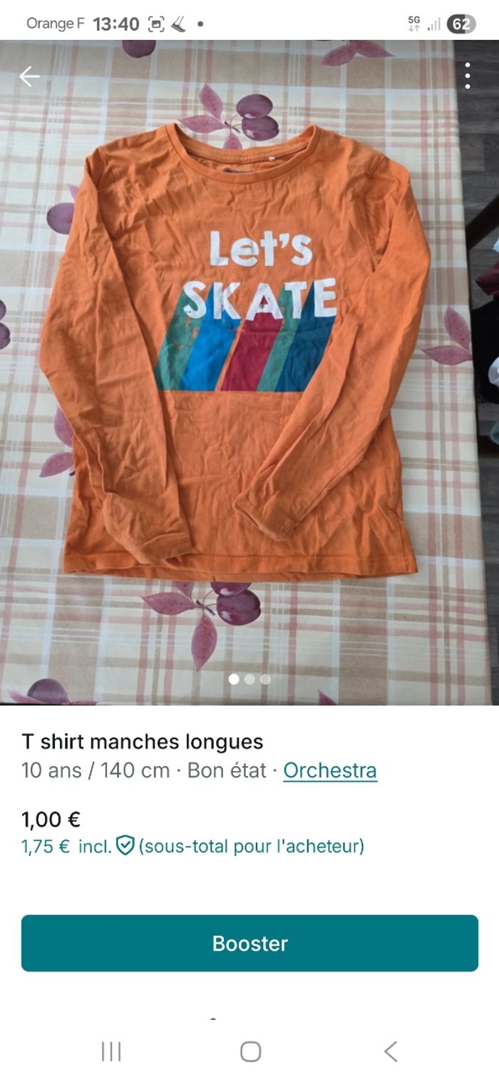 Lot de 2 t shirt manches longues - photo numéro 5