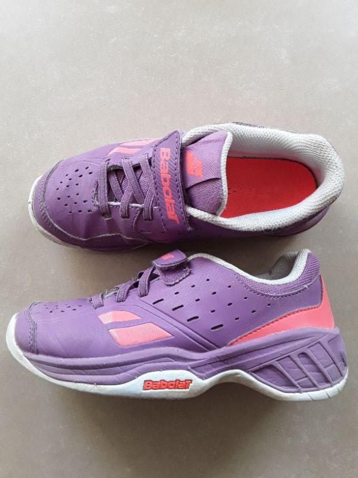 Tennis violettes fille 31 BABOLAT TBE