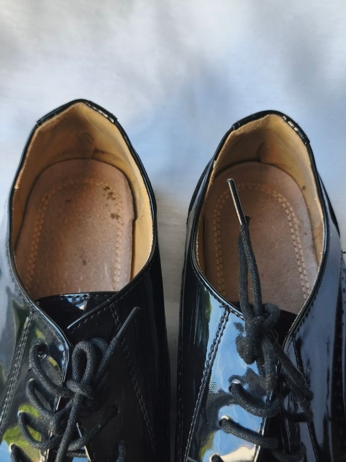 Richelieux oxford vernis noir P40 - photo numéro 8