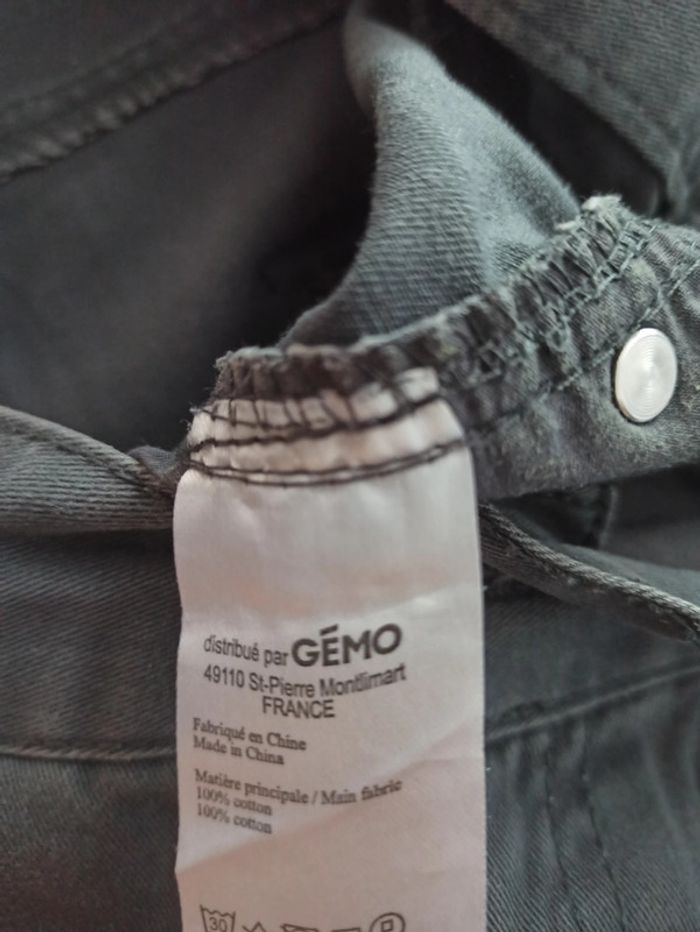 Pantalon jean gris - photo numéro 4