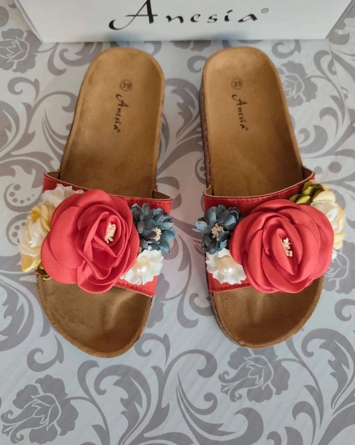 Mules à fleurs pointure 39 Anesia - photo numéro 2
