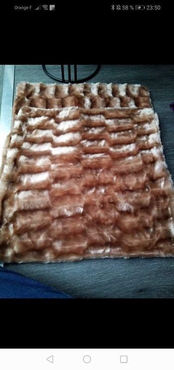 Lot de 2 housses de coussin rouille / saumon 45x45