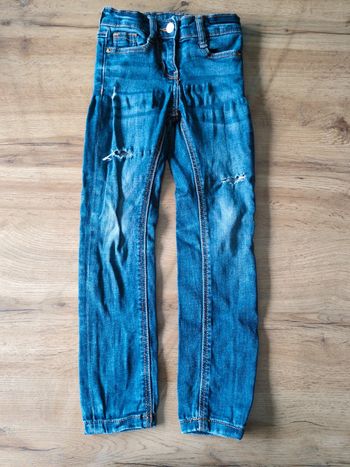 Jean fille à trou super skinny tao 5 ans