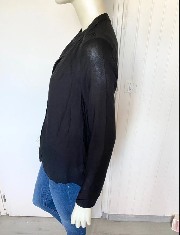 Blouse fluide boutonnée – TEX – Noire classique – Taille 38/M – Excellent état - photo numéro 6