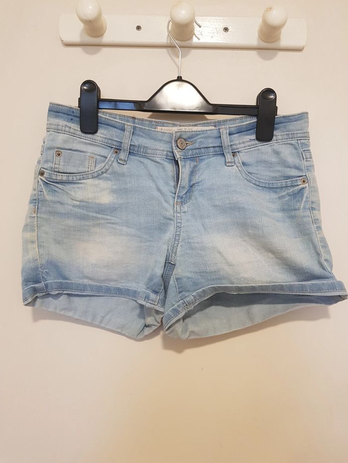 Short bleu clair - photo numéro 2