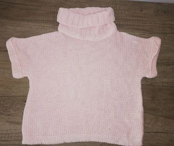 Pull sans manches à col roulé rose 2/3 ans #Fille2 ans