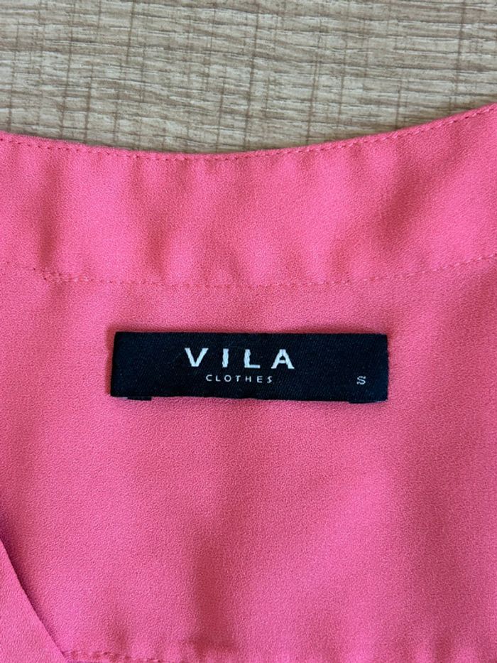 Blouse rose à manches courtes Vila taille S jamais portée - photo numéro 14
