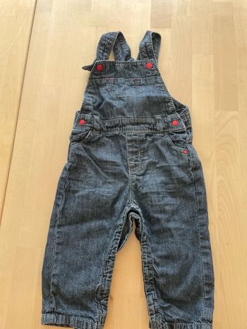 Salopette obaibi 6 mois bleu foncé