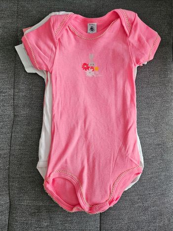 Lot de 9 bodies Petit Bateau