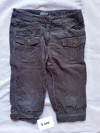 Pantacourt velour TAO 6 ans