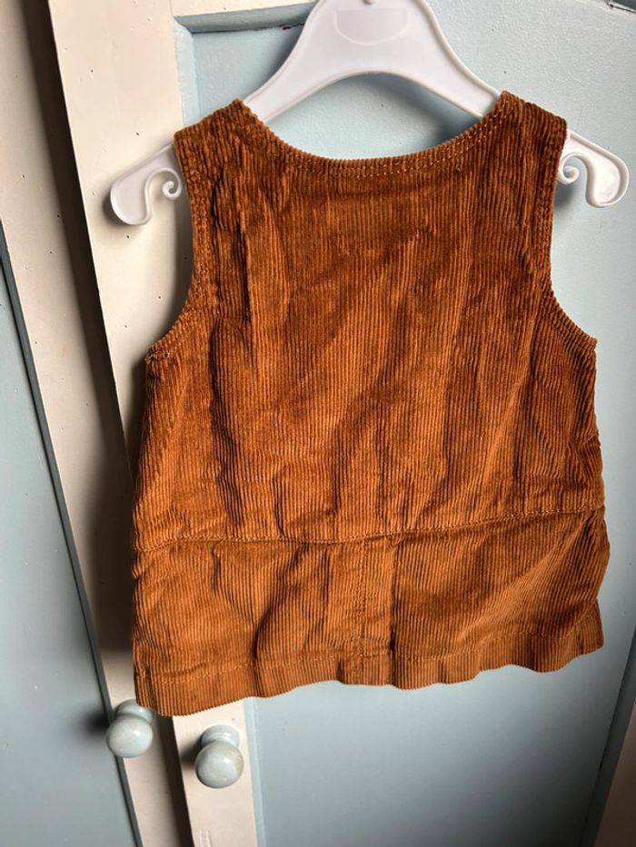 Robe en velours marron , obaïbi, 6 mois - photo numéro 2