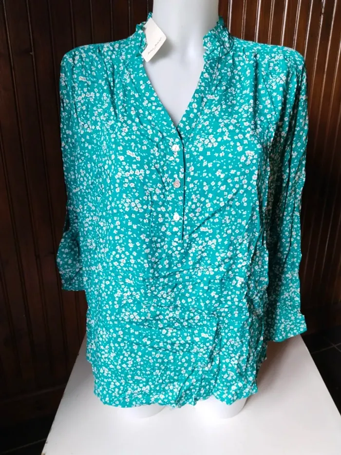 Jolie blouse tunique femme marque Melya Melody taille 46/48 - photo numéro 2