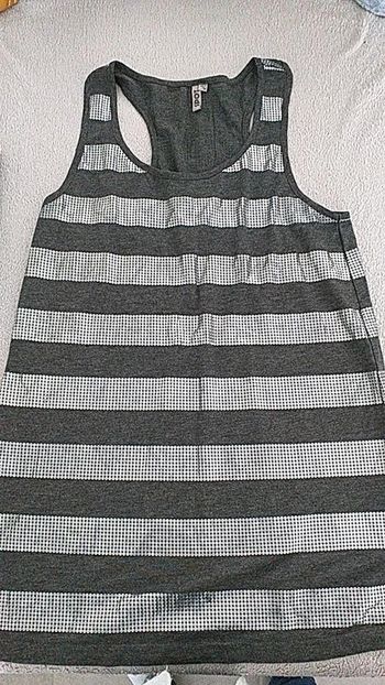 debardeur argenté 38/40 la halle