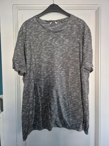 T-shirt gris chiné 2XL