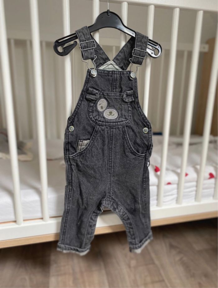 Salopette jean sergent major 12 mois