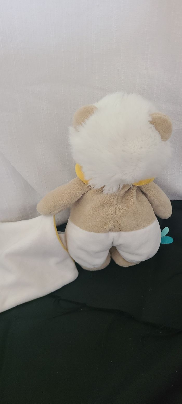BABY NAT' Maxou le lion - Pantin avec doudou Maxou 22 cm - photo numéro 4