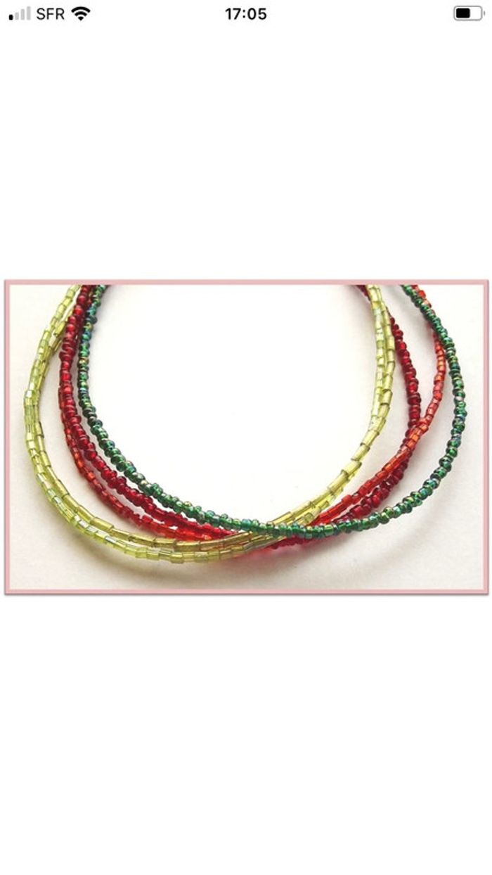 Lot 3 colliers perles de rocailles - photo numéro 10