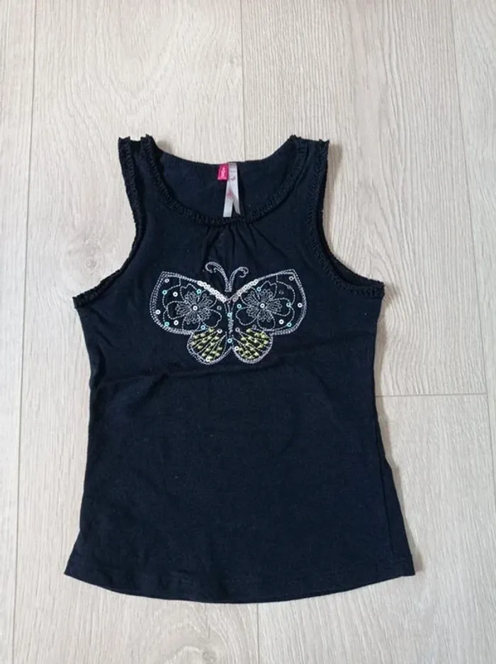 Débardeur noir papillon Orchestra 3 ans