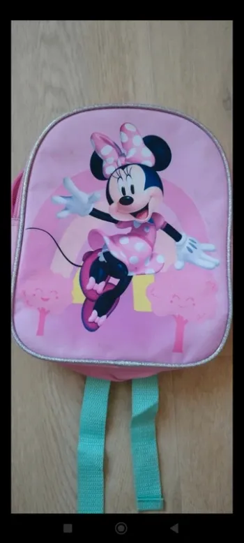 Cartable sac a dos Minnie rose