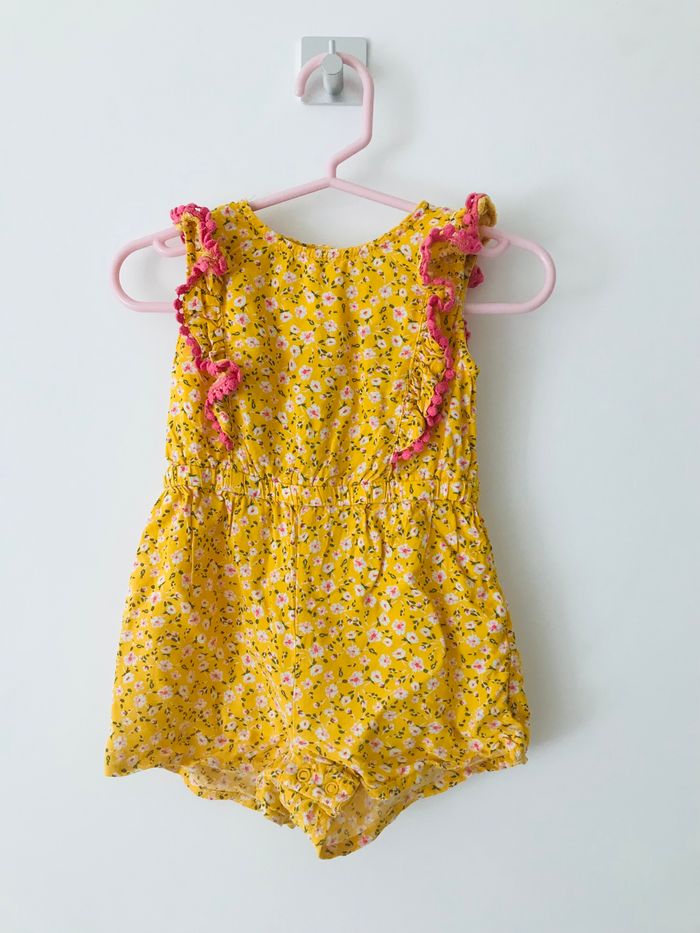 Combinaison jaune manche courte