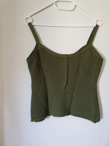 Ensemble top et mini pull kaki