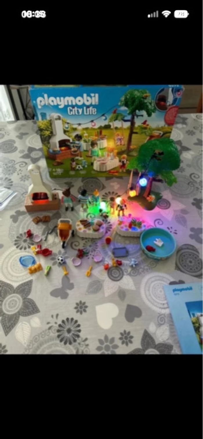 Barbecue en famille playmobil numéro  9272