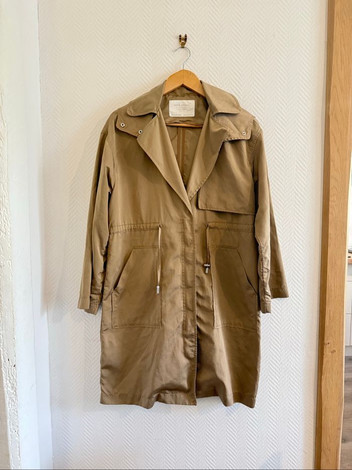 Trench long  beige Zara