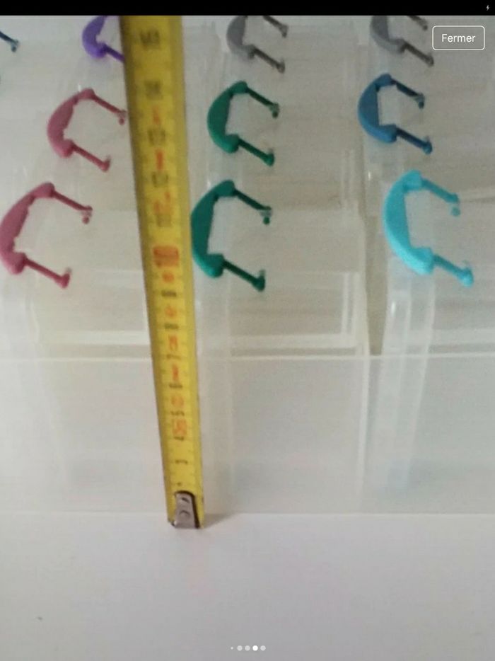 box de 9     petites boites de rangement      avec couvercle     très bon état  dimensions en photos - photo numéro 8
