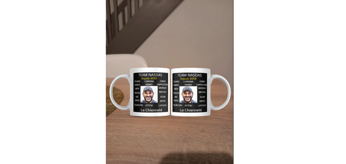 Mug Design Caricature De La Team Nasdas La Chienneté, Influenceur Marketing Entrepreneur Snap - photo numéro 4