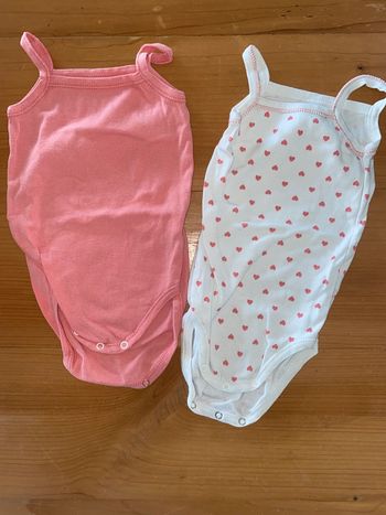 Lot de 2 bodies bretelles
