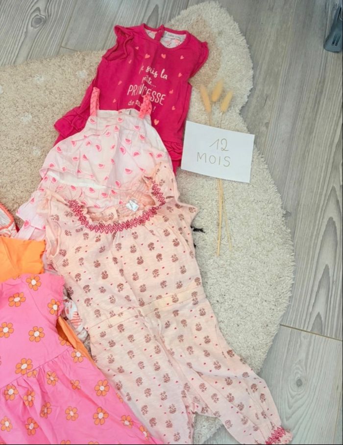 Lot vêtements été fille 12 mois - photo numéro 3