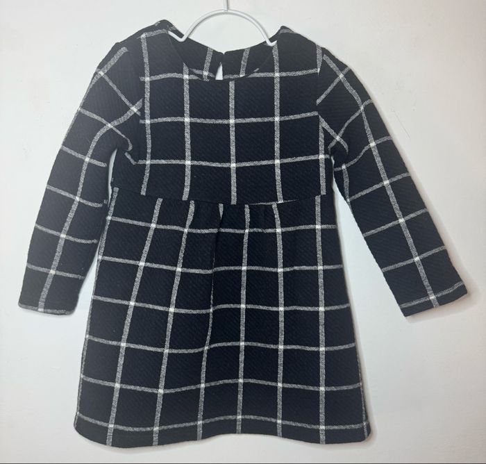 Robe gros carreaux noire et blanche l - photo numéro 1