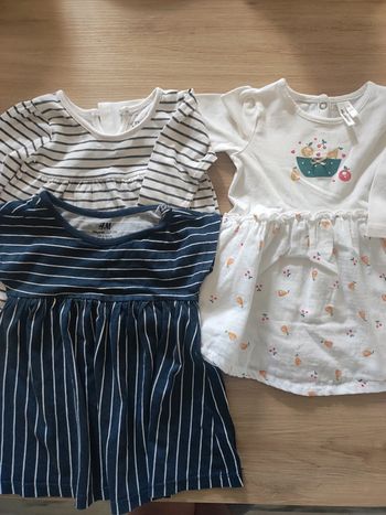 Lots 3 robes - 6 mois - Très bon état